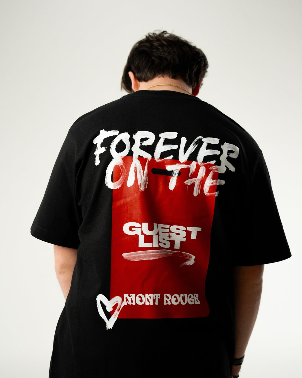 FOREVER ON THE GUEST LIST CLASSIC OVERSIZED TSHIRT